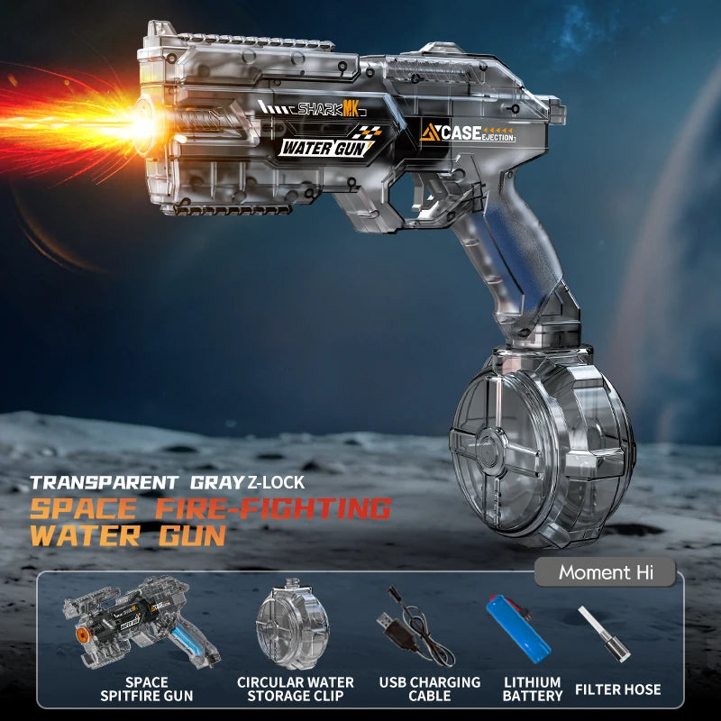 LED Electric Water Blaster - Space Energy Ring Design | High Pressure Long Range