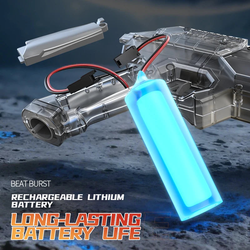 LED Electric Water Blaster - Space Energy Ring Design | High Pressure Long Range