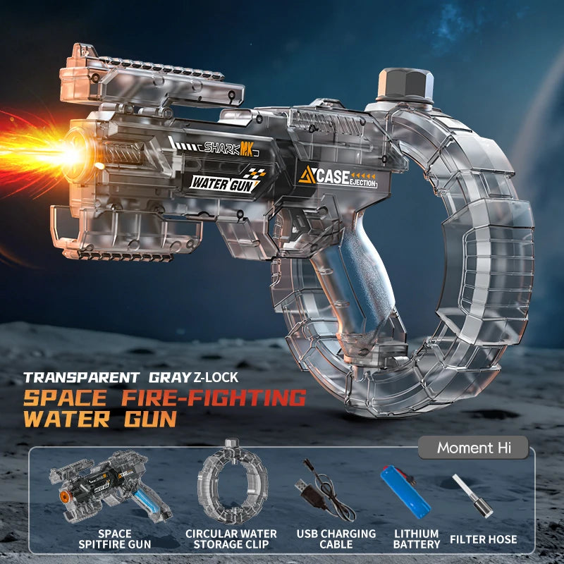 LED Electric Water Blaster - Space Energy Ring Design | High Pressure Long Range