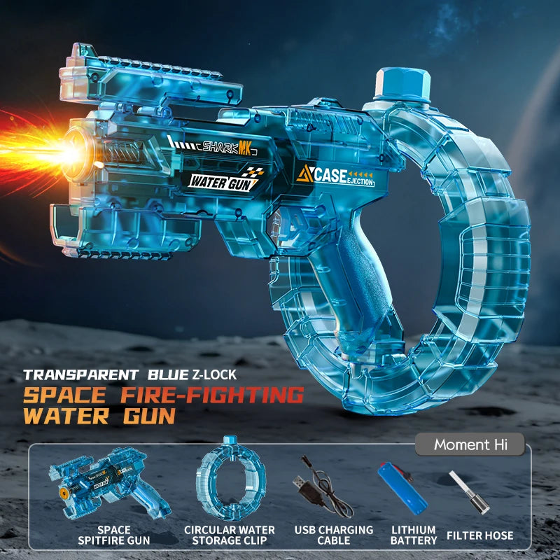 LED Electric Water Blaster - Space Energy Ring Design | High Pressure Long Range